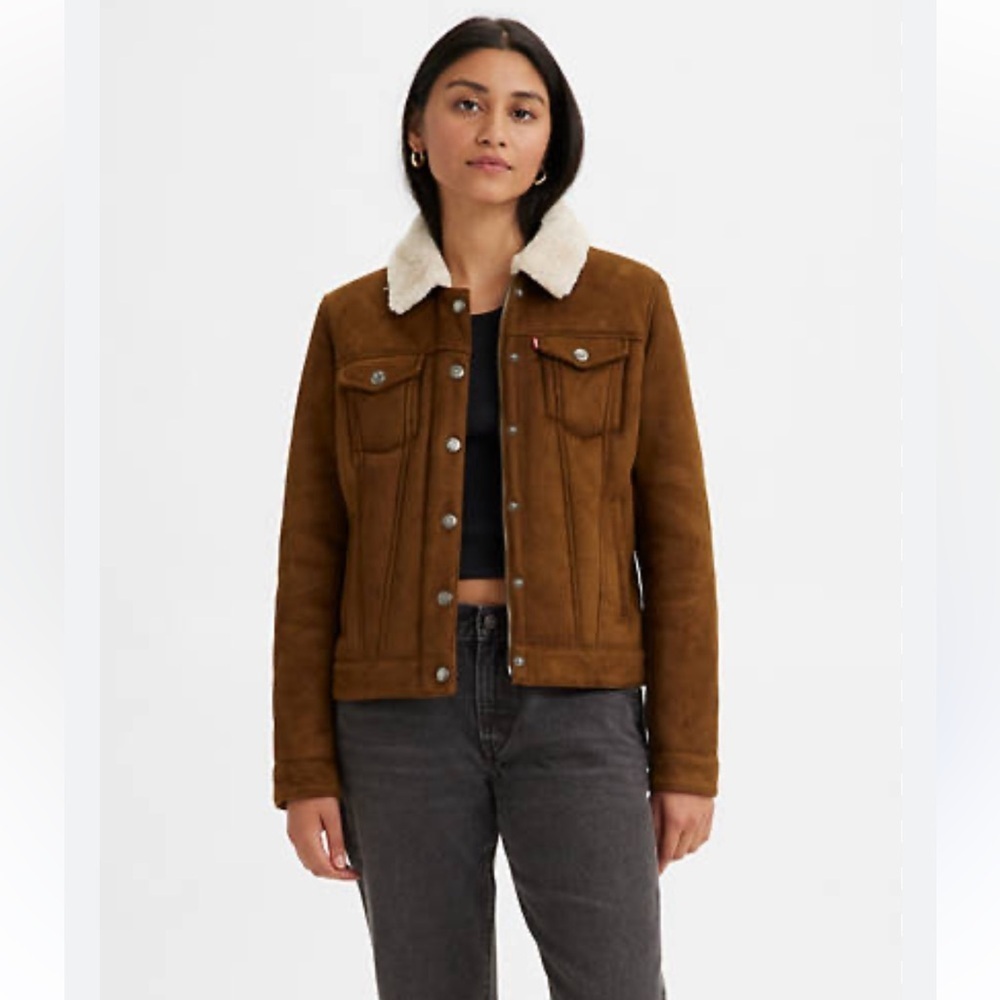 NEW Levi's FAUX SHEARLING TRUCKER JACKET